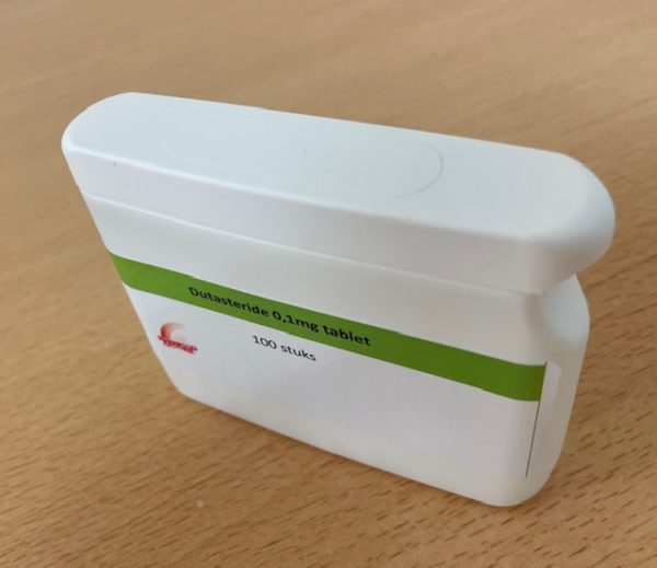 Dustasteride 0,1mg - 100 tabletten - voorkant potje