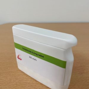 Dustasteride 0,1mg - 365 tabletten - voorkant potje