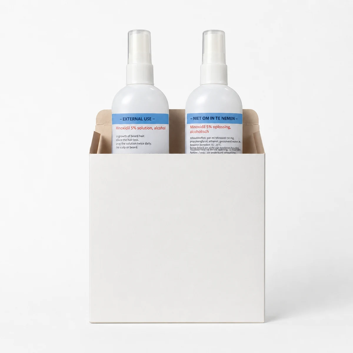 Topische Minoxidil 5%<br/>2 × 95 ml - Afbeelding 4